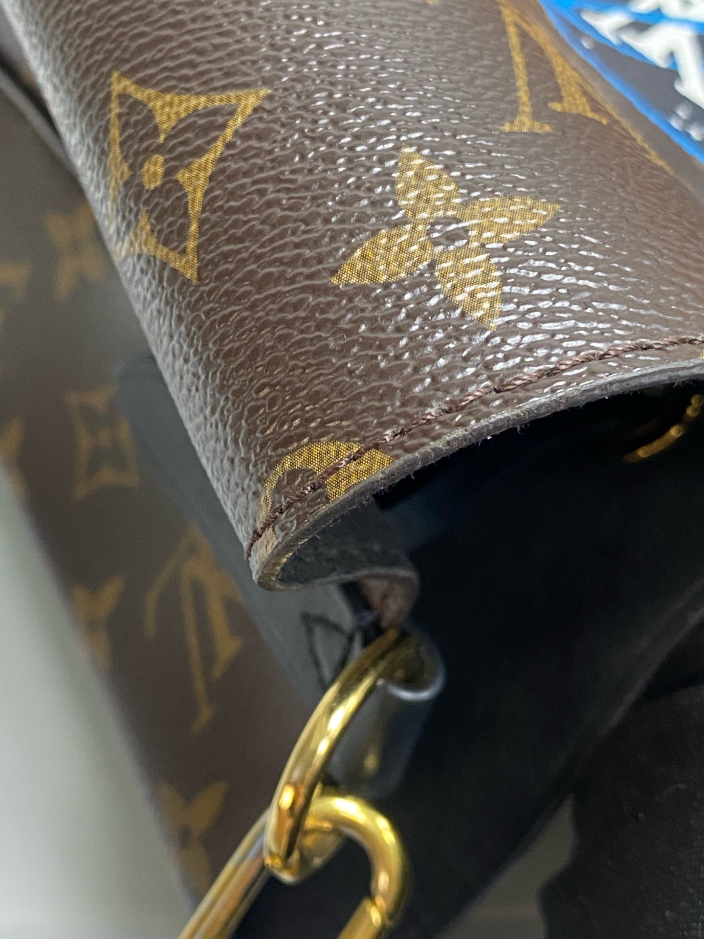 Louis Vuitton Canvas Black Bucket & Drawstring Bag