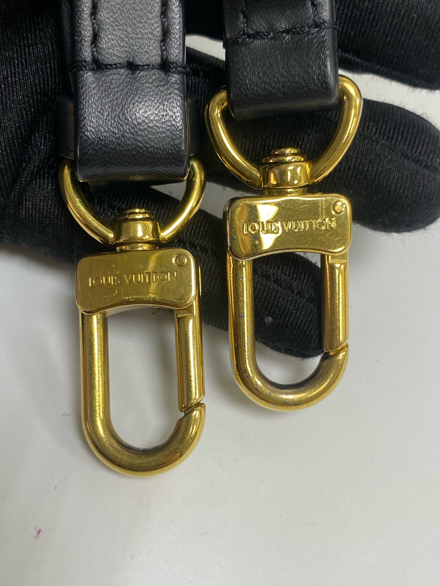 Louis Vuitton Canvas Black Bucket & Drawstring Bag
