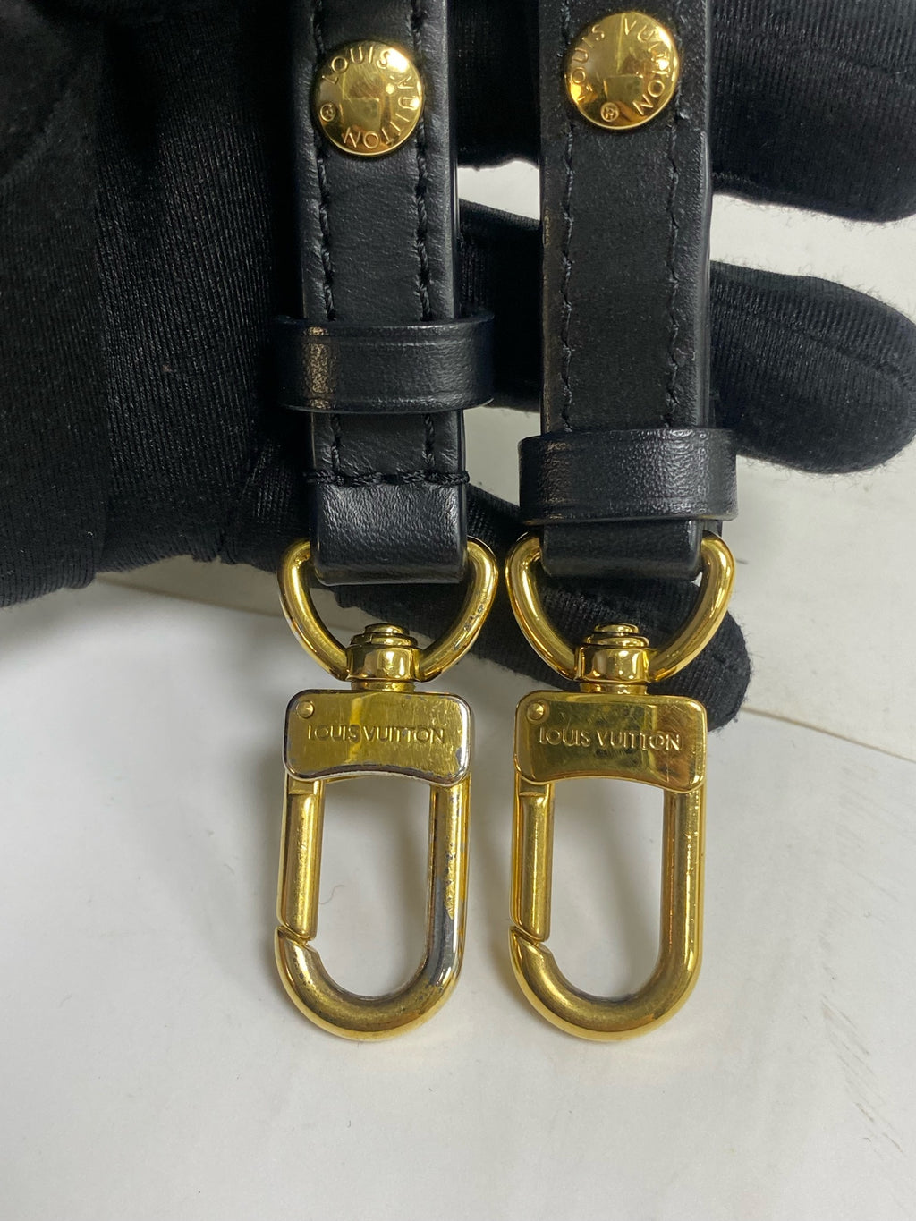 Louis Vuitton Canvas Black Bucket & Drawstring Bag