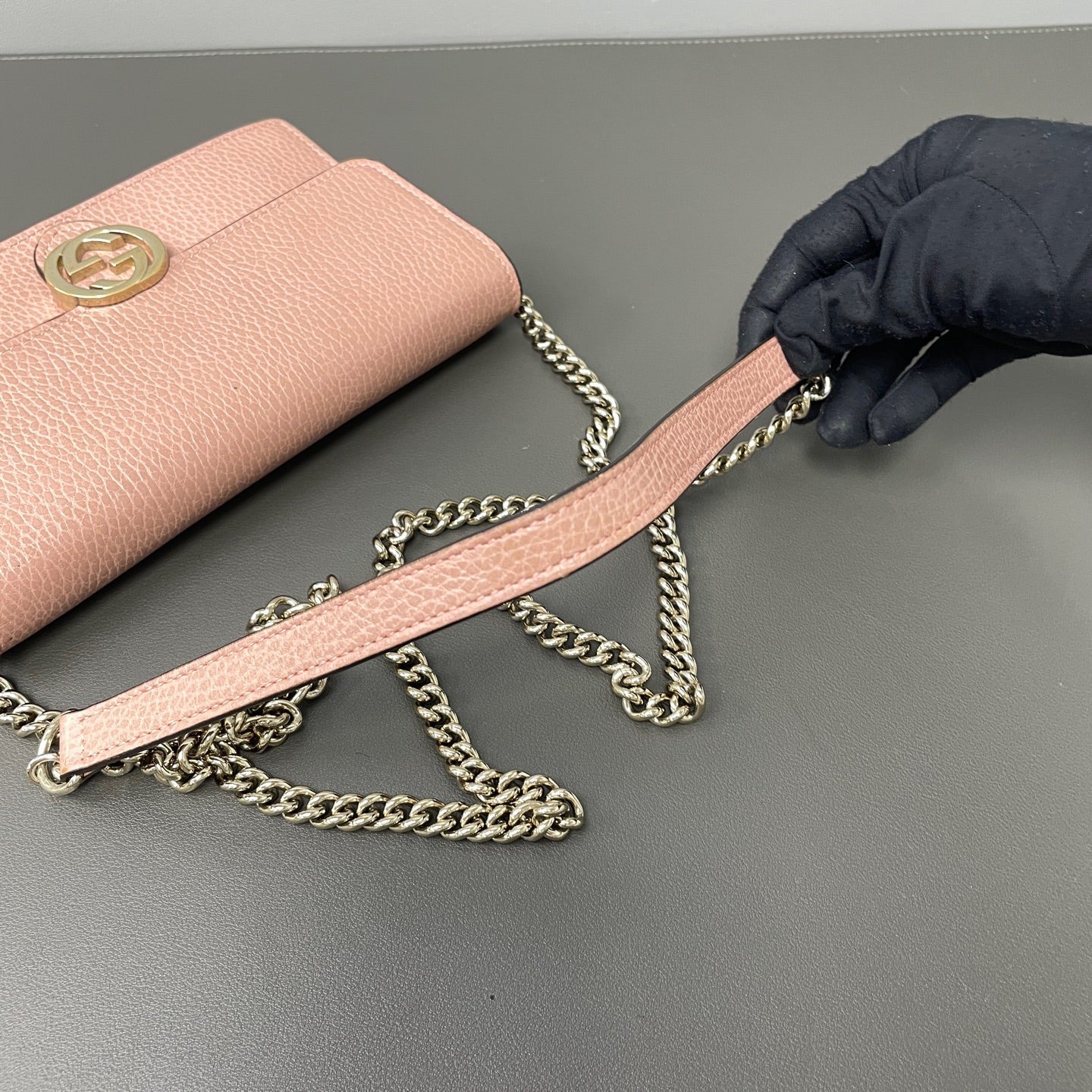 Gucci Metal Pink Shoulder Bag