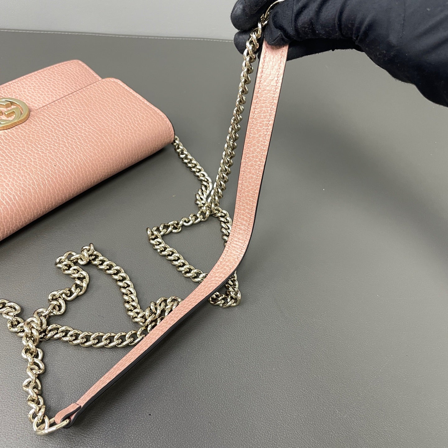 Gucci Metal Pink Shoulder Bag