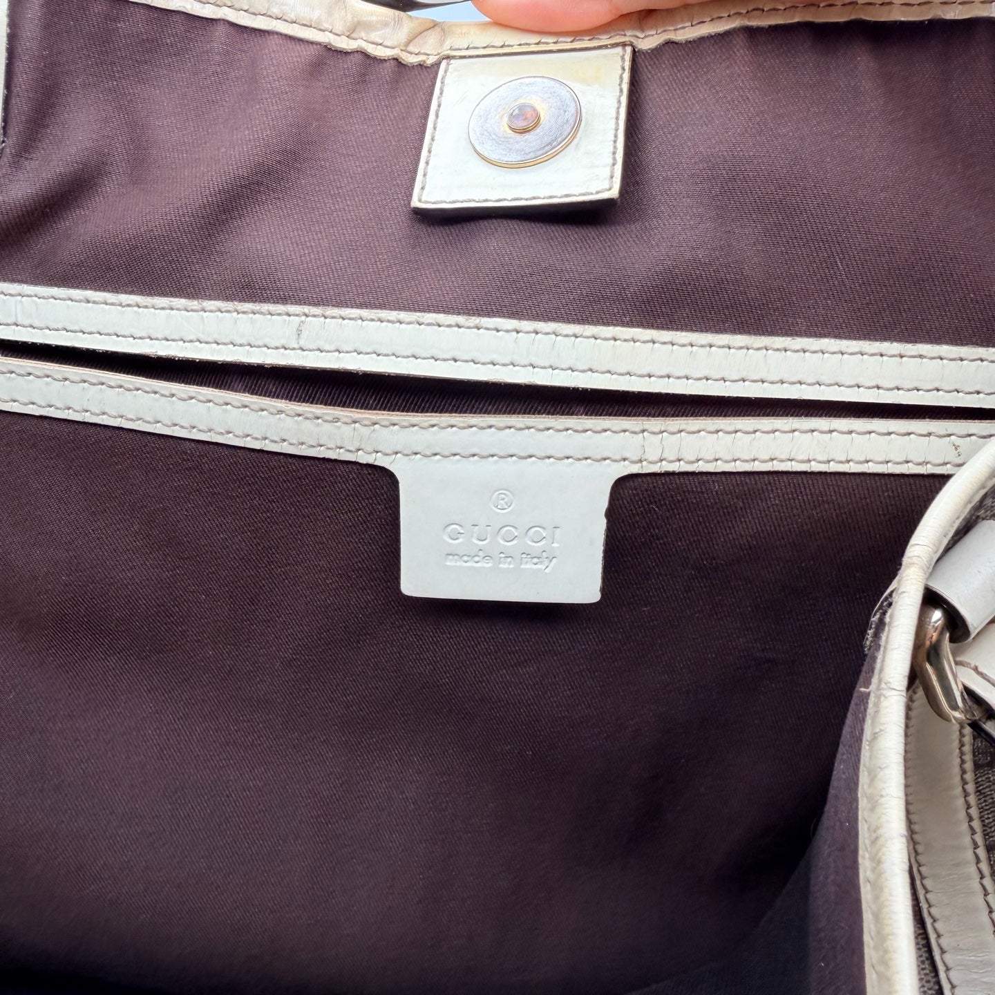 Gucci White Tote