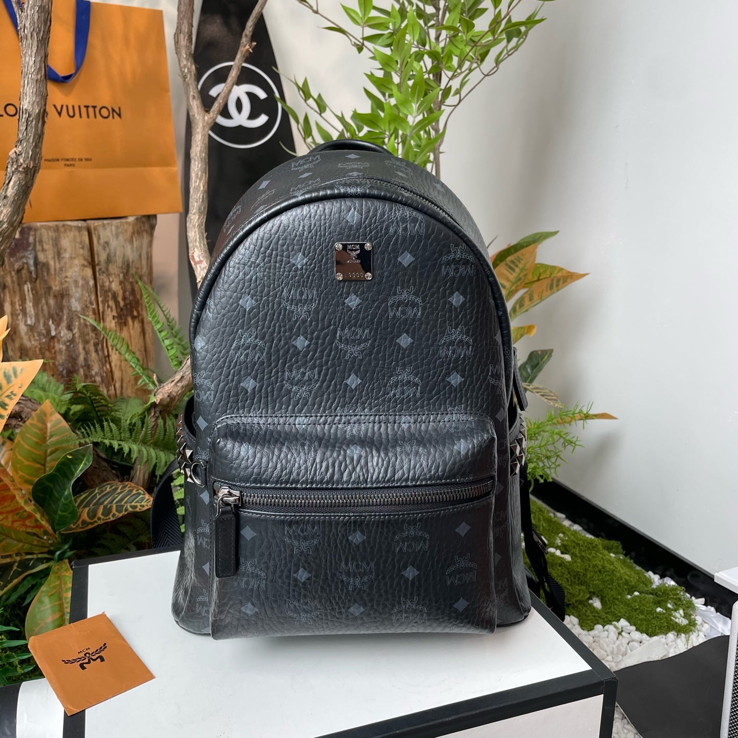 MCM Black Backpack
