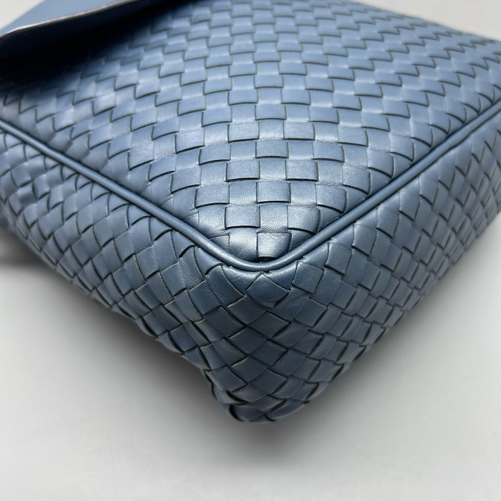 Bottega Veneta Blue Messenger Bag