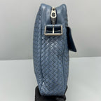 Bottega Veneta Blue Messenger Bag