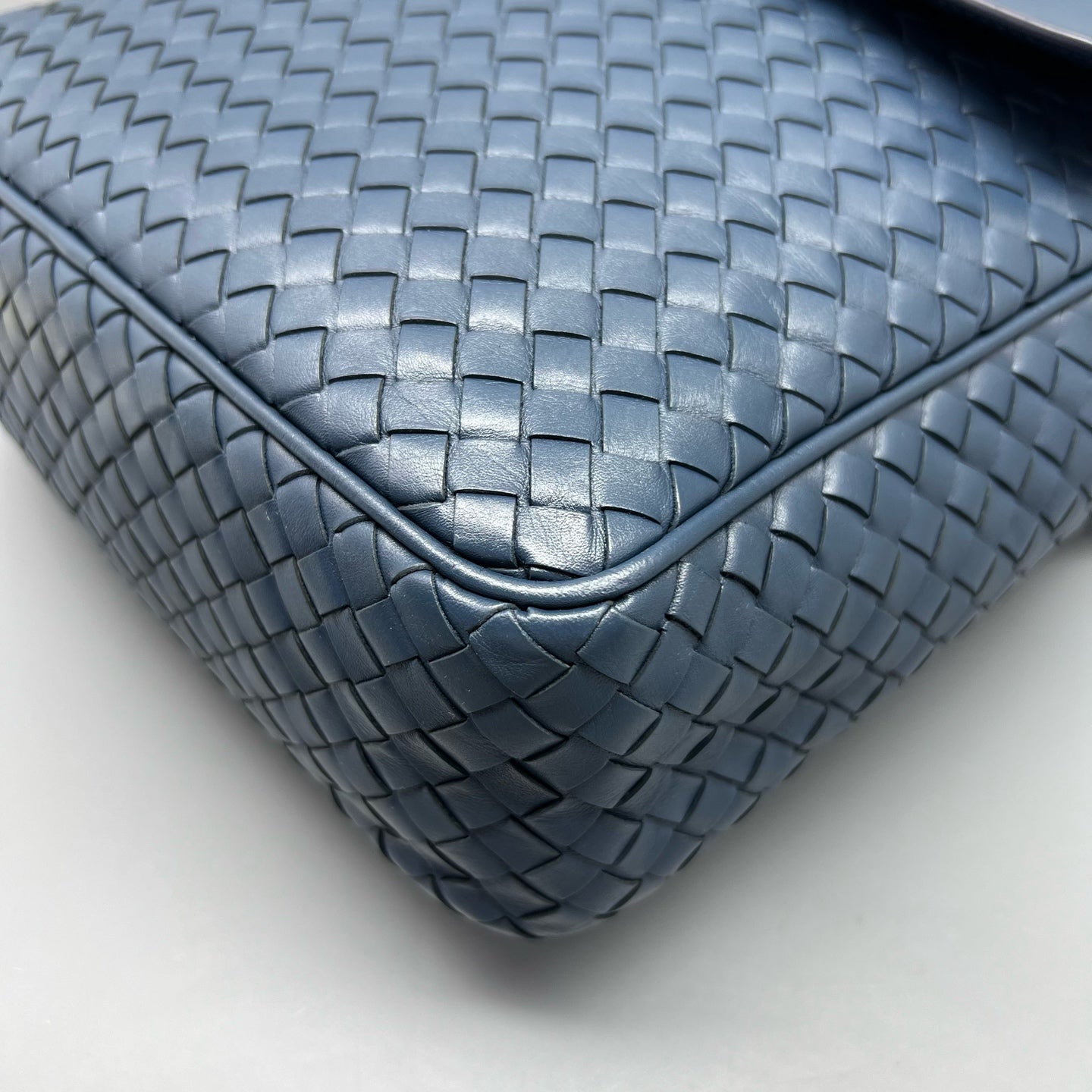 Bottega Veneta Blue Messenger Bag
