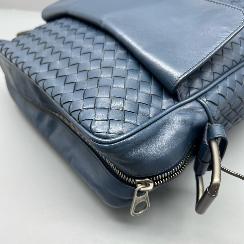 Bottega Veneta Blue Messenger Bag