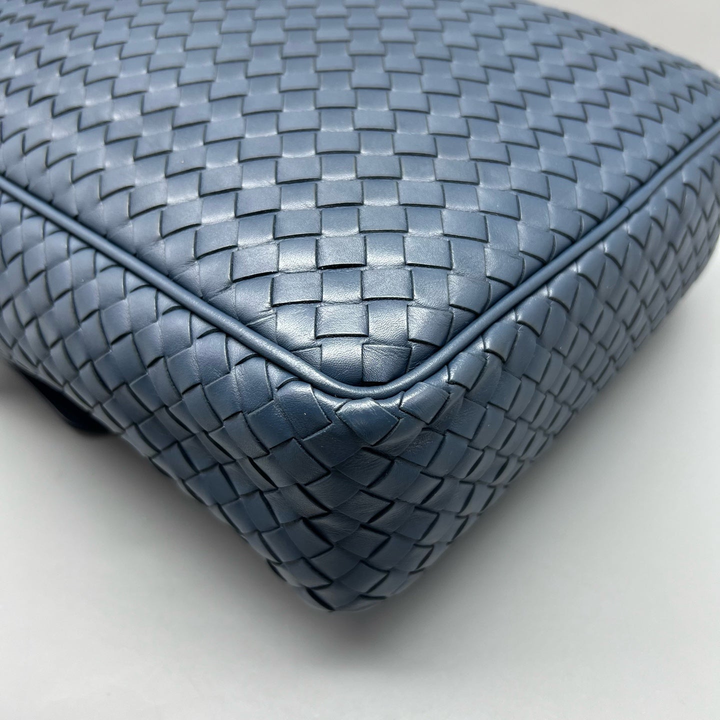 Bottega Veneta Blue Messenger Bag