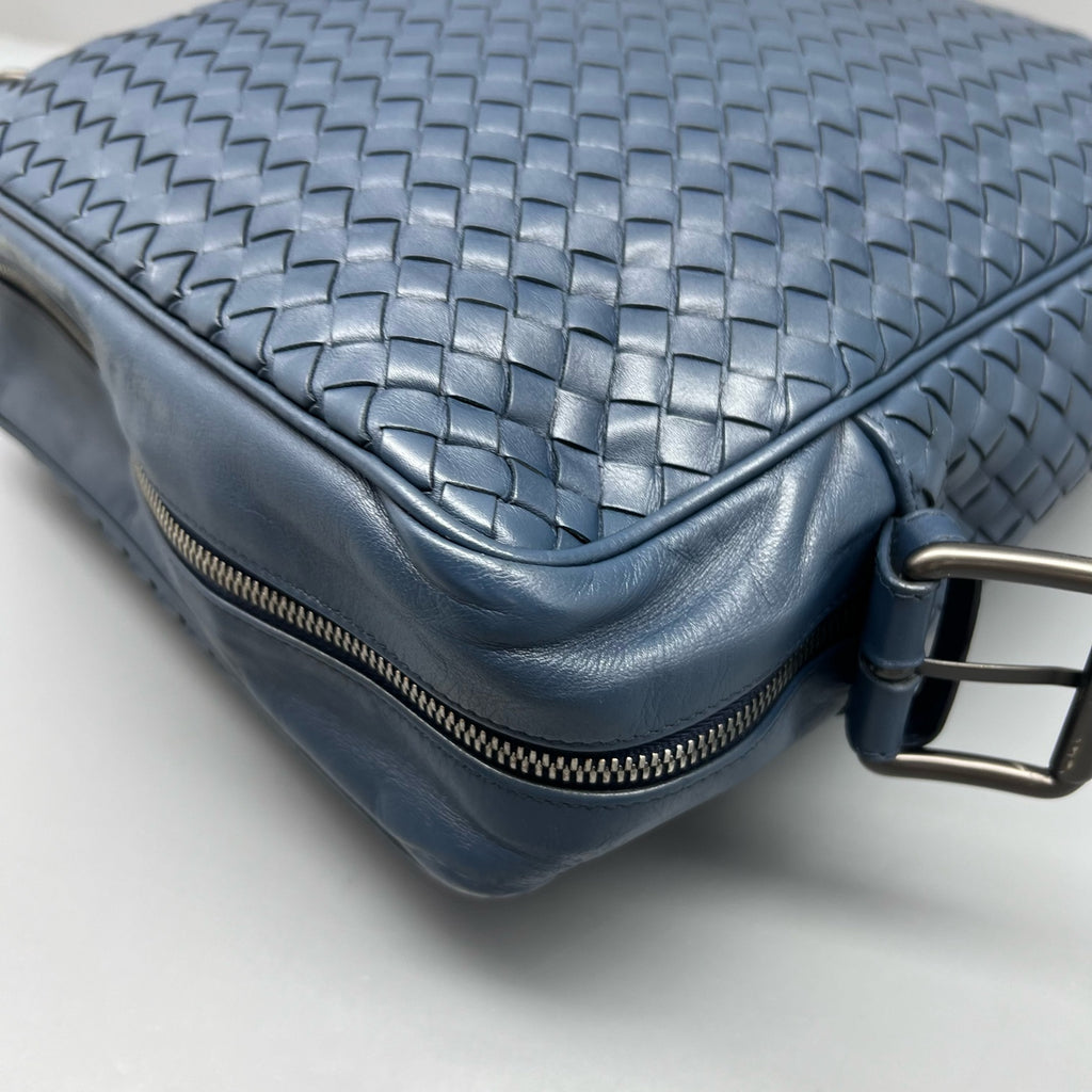 Bottega Veneta Blue Messenger Bag