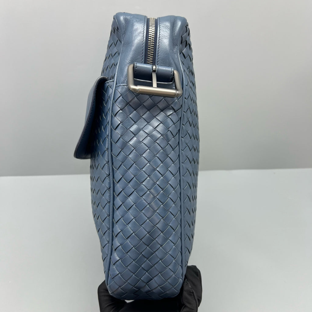 Bottega Veneta Blue Messenger Bag