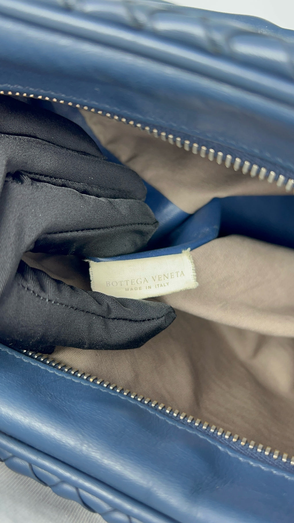 Bottega Veneta Blue Messenger Bag