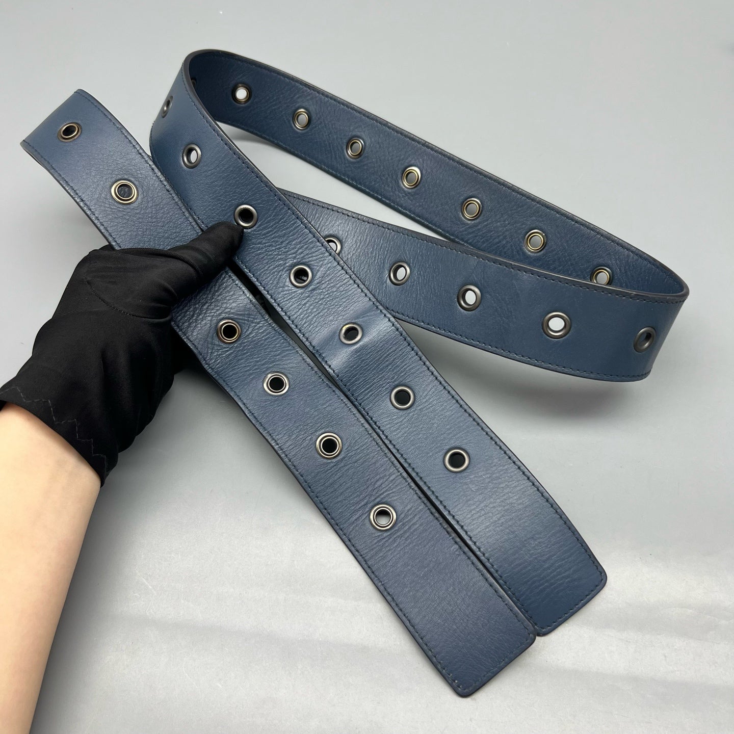 Bottega Veneta Blue Messenger Bag