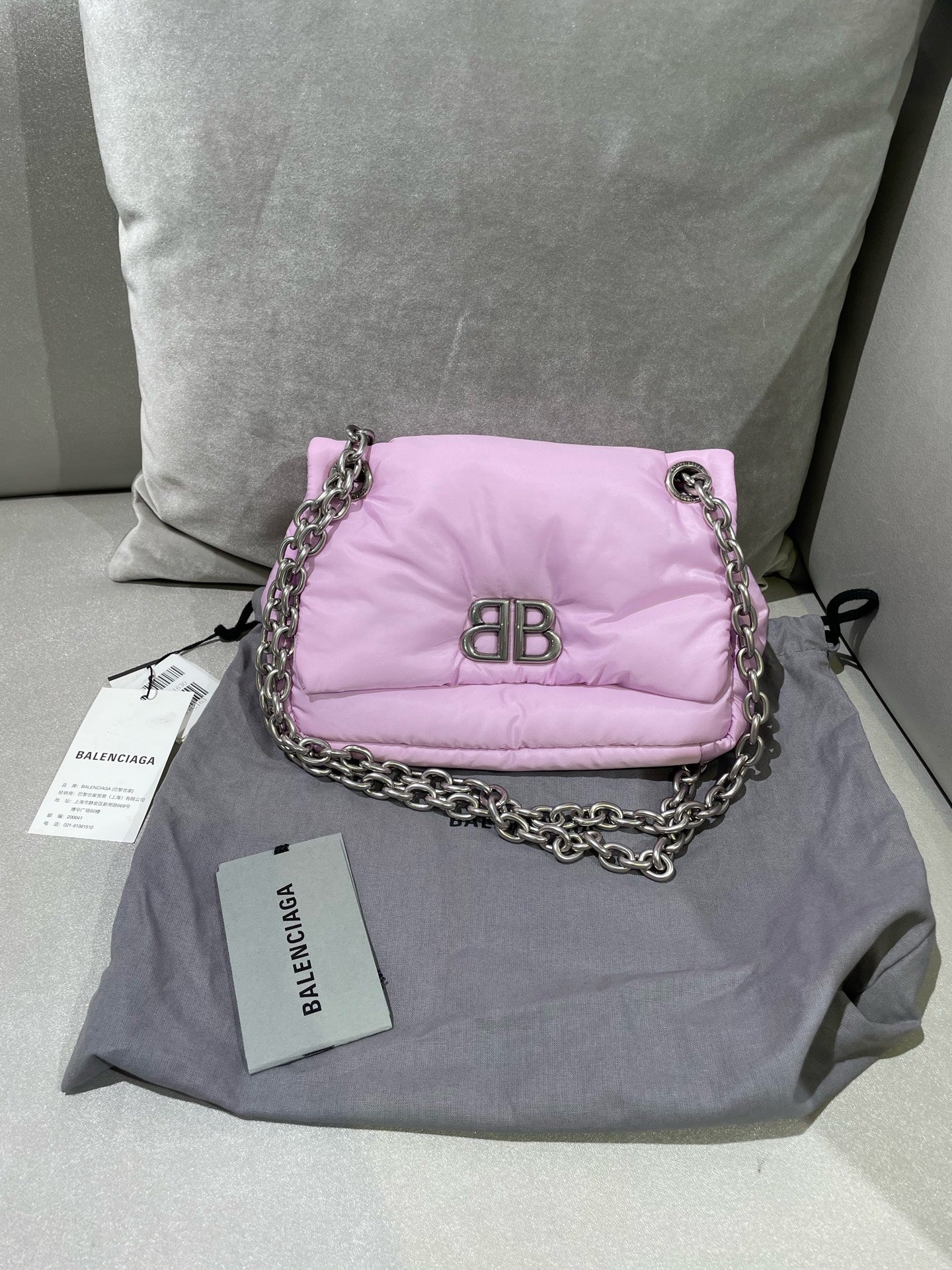 Balenciaga MONACO mini bag Purple Shoulder Bag 7929772AA6J5324