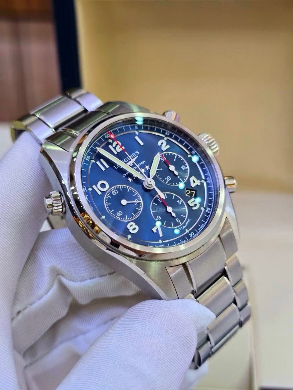 Louis Vuitton Blue Automatic (self-winding) watch