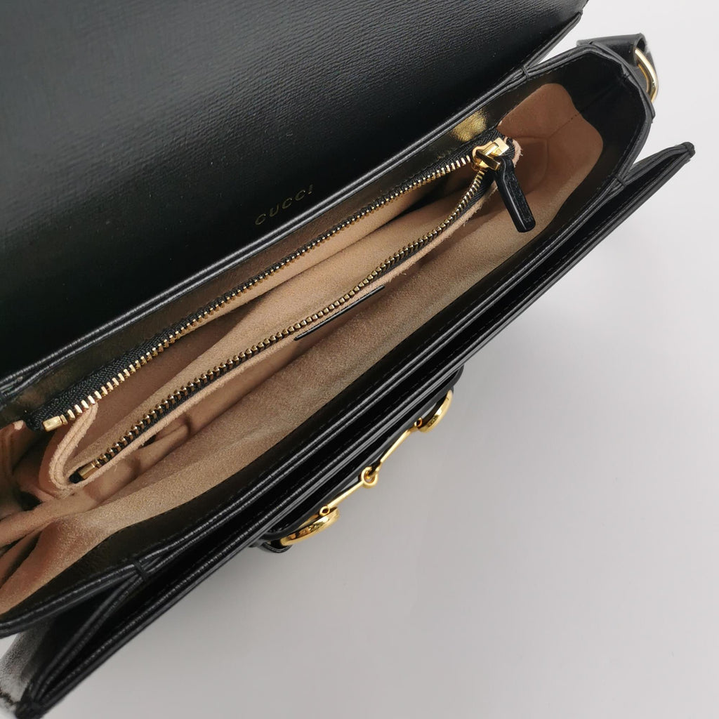 Gucci [New Arrival] Gucci Horsebit 1955 Mini Shoulder Bag Shoulder Bag 815205AAEFH1000