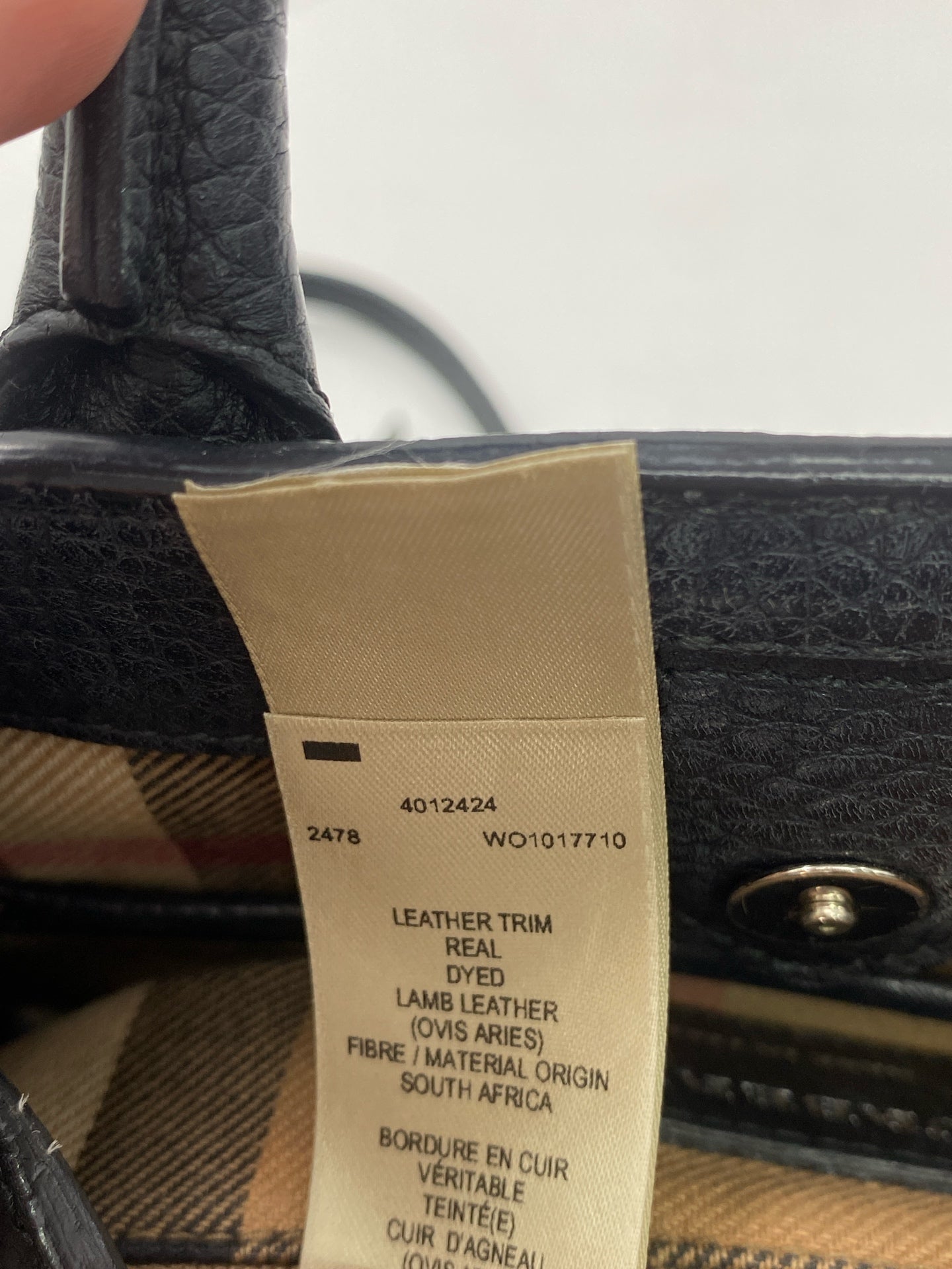 Burberry Black Tote