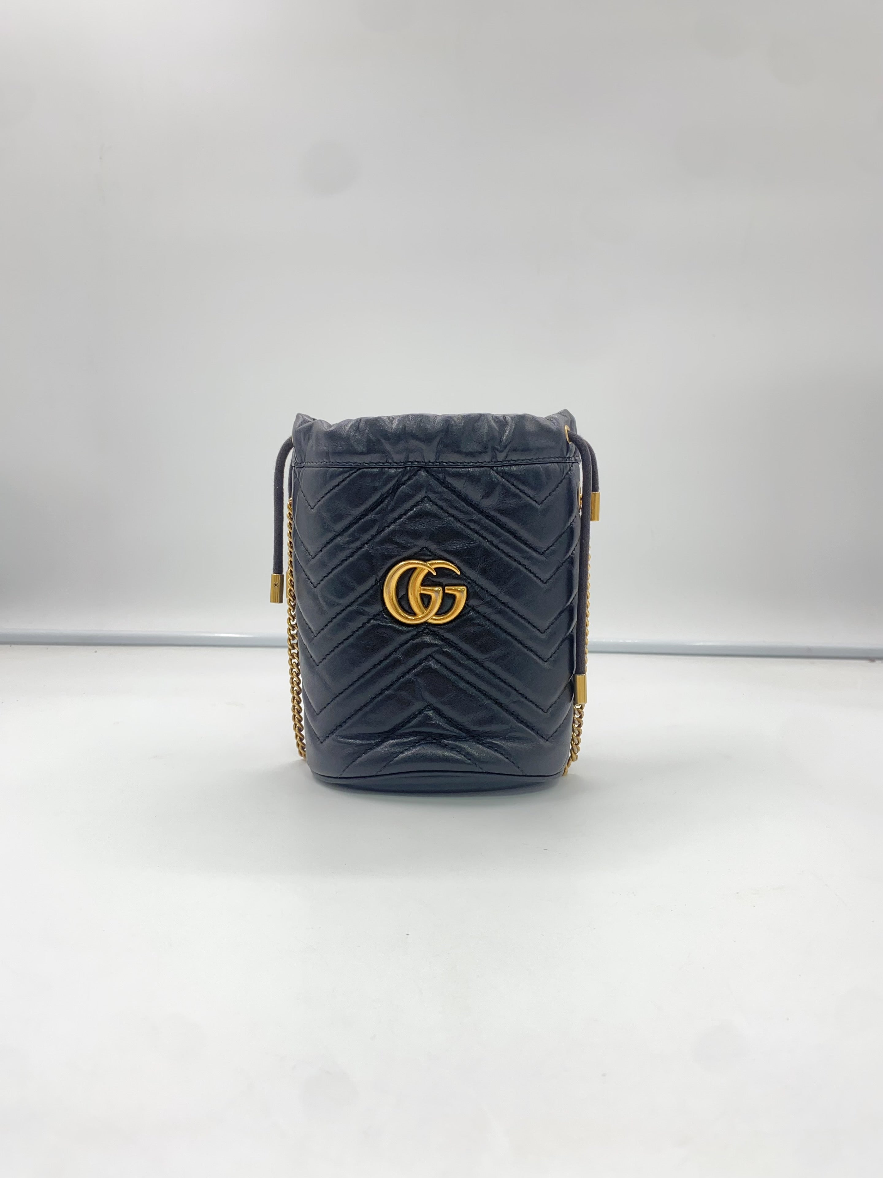Gucci Black Bucket & Drawstring Bag