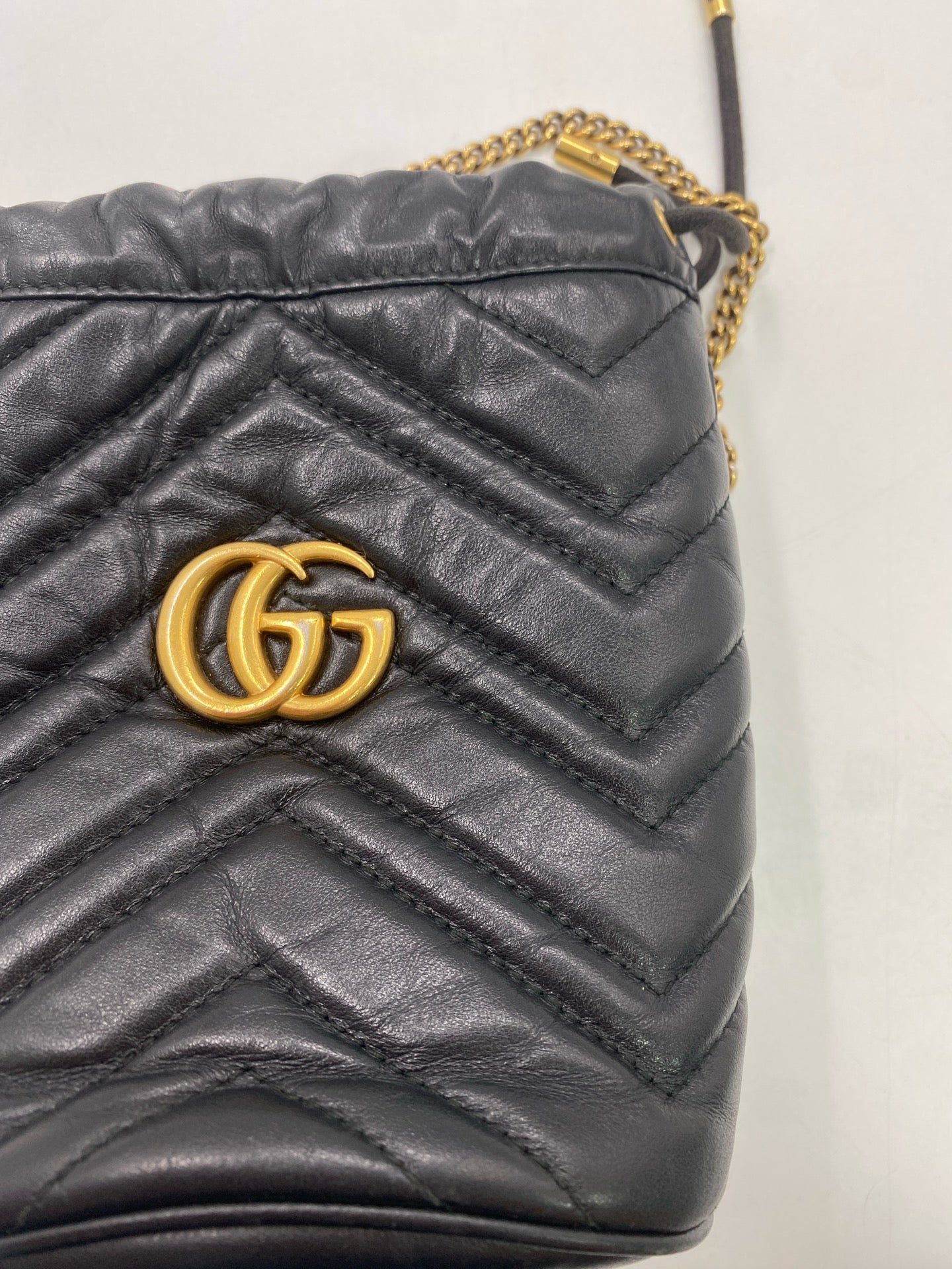 Gucci Black Bucket & Drawstring Bag