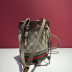Gucci Ophidia Collection Canvas Beige Bucket & Drawstring Bag 15.5 cm (width) x 19 cm (height) x 9 cm (depth) 550620 96I3B 8745