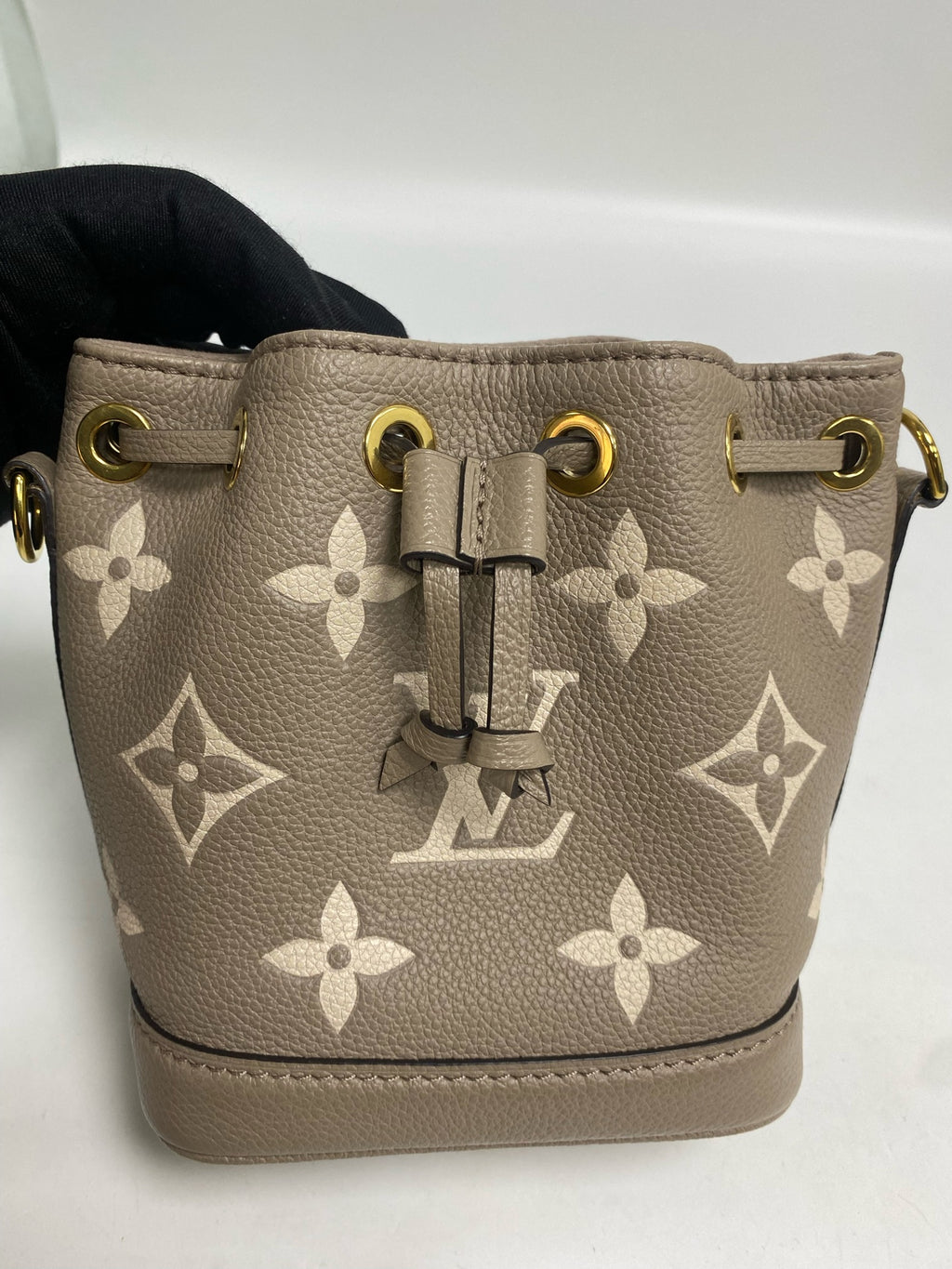 Louis Vuitton Leather Gold Bucket & Drawstring Bag