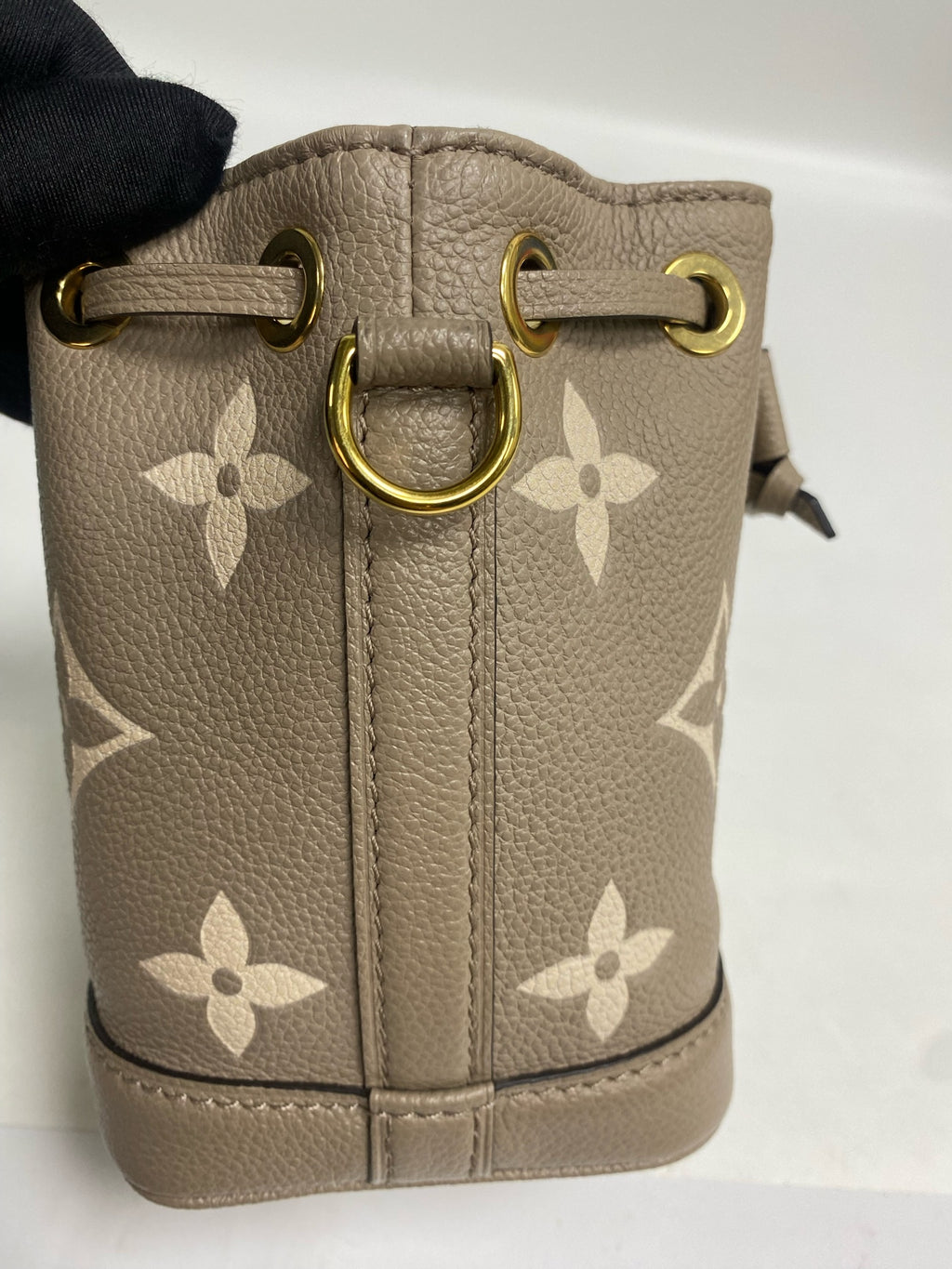 Louis Vuitton Leather Gold Bucket & Drawstring Bag