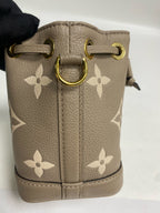 Louis Vuitton Leather Gold Bucket & Drawstring Bag