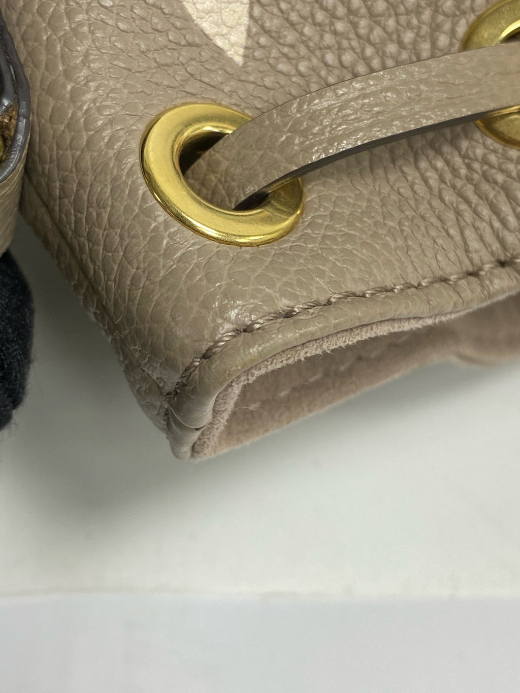 Louis Vuitton Leather Gold Bucket & Drawstring Bag