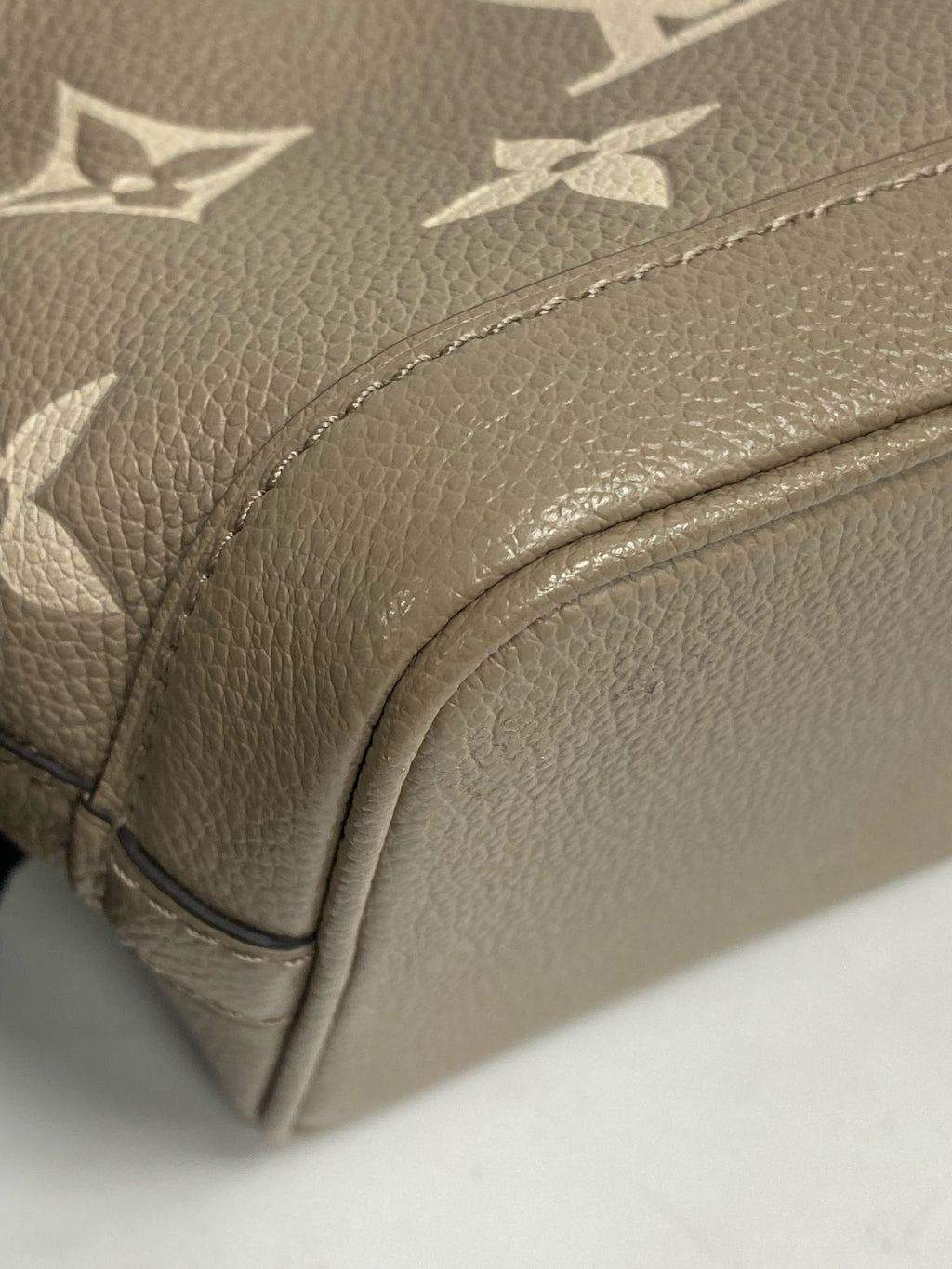 Louis Vuitton Leather Gold Bucket & Drawstring Bag