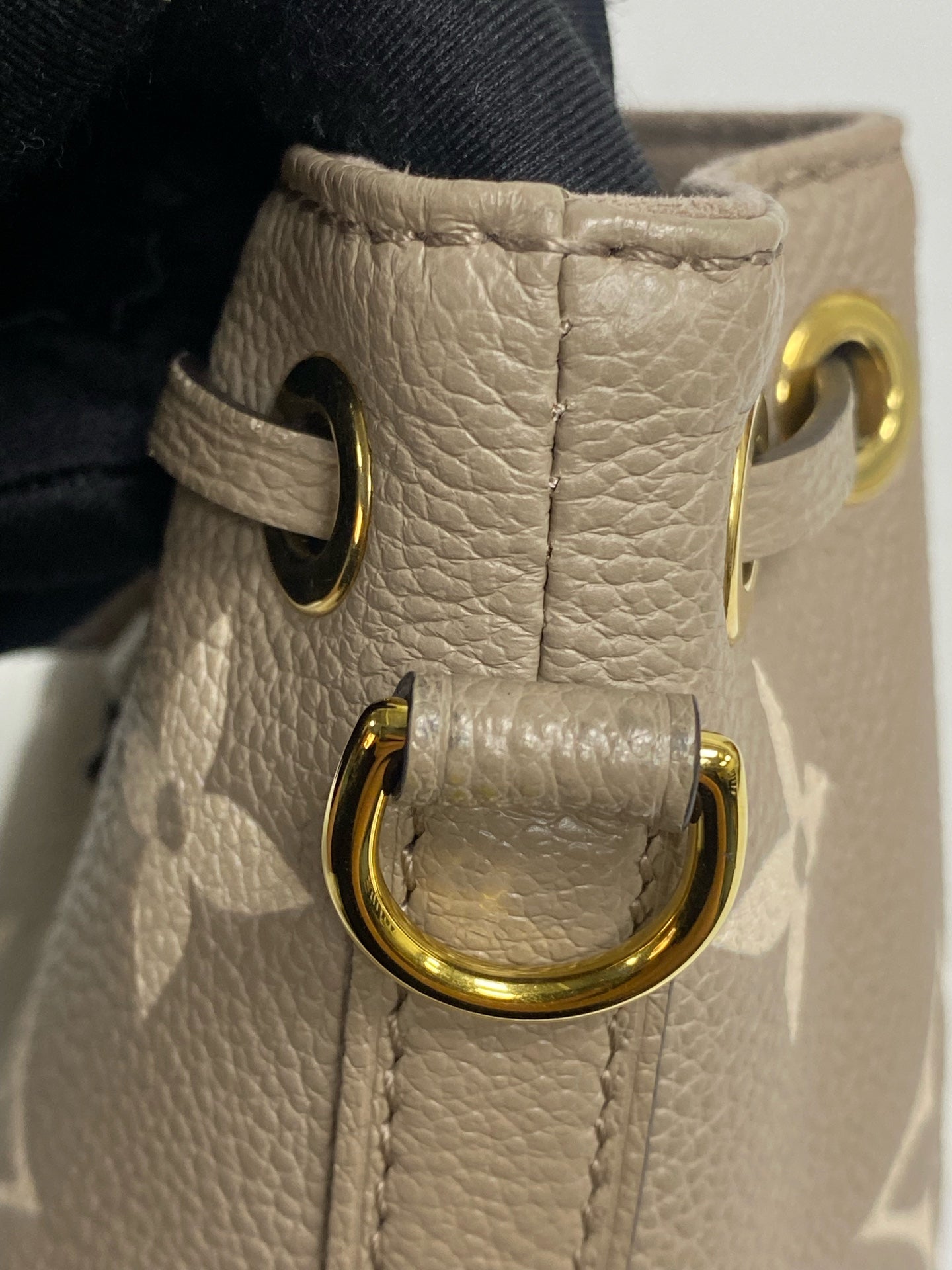 Louis Vuitton Leather Gold Bucket & Drawstring Bag