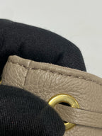 Louis Vuitton Leather Gold Bucket & Drawstring Bag