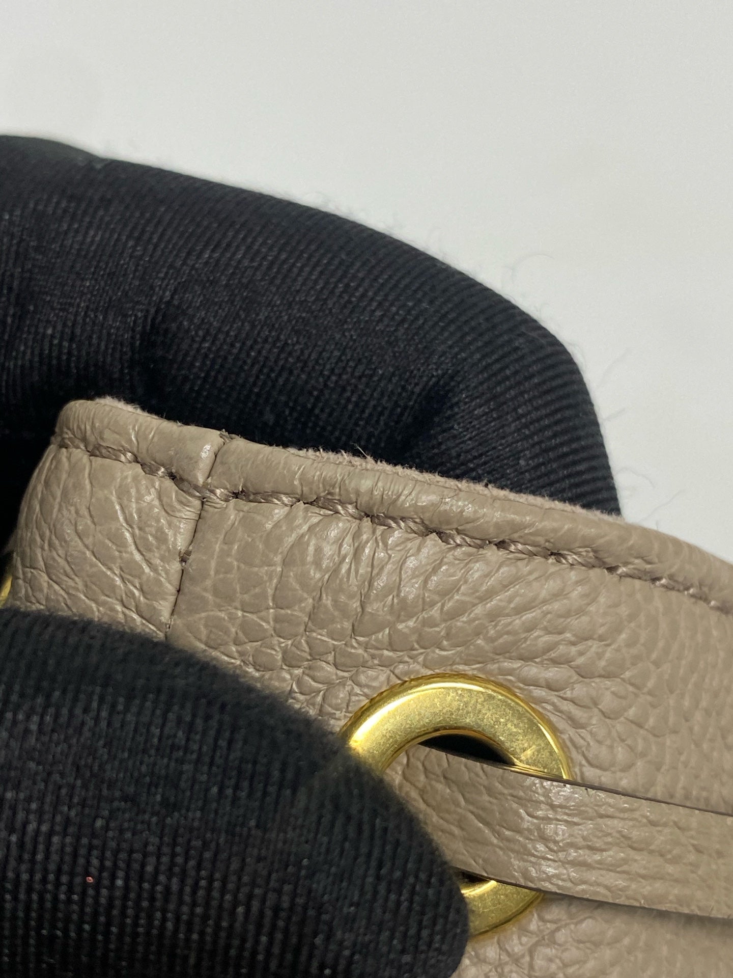 Louis Vuitton Leather Gold Bucket & Drawstring Bag