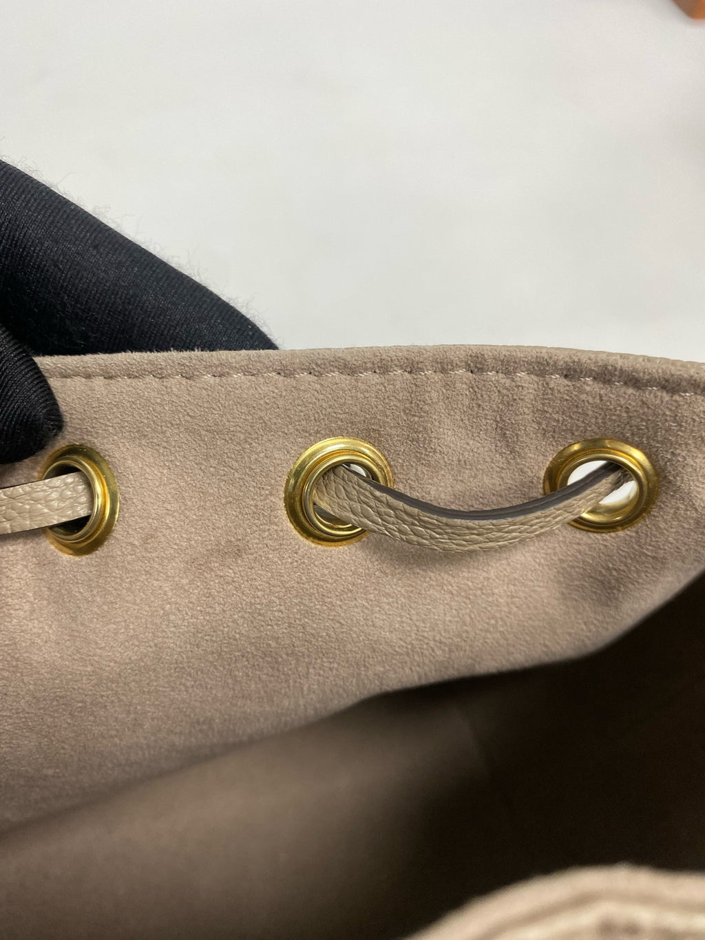 Louis Vuitton Leather Gold Bucket & Drawstring Bag