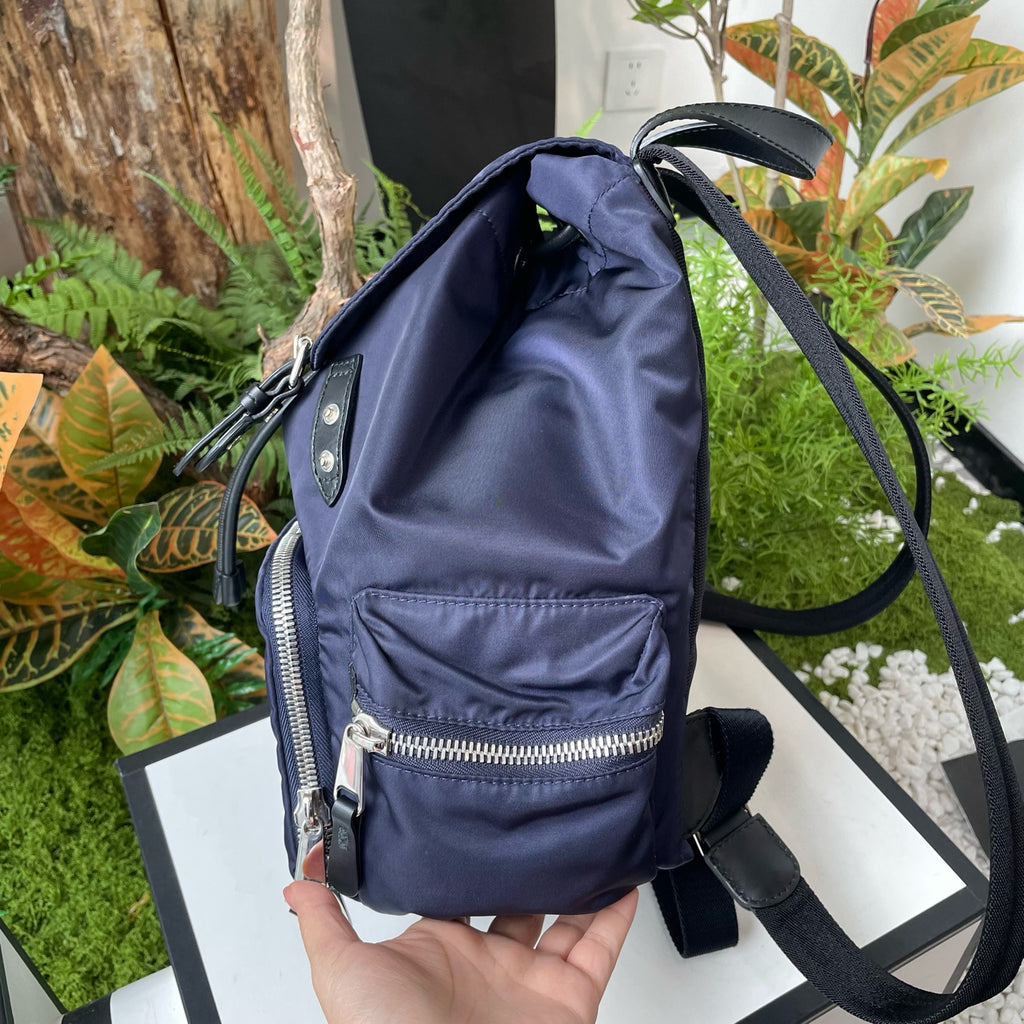 Burberry Cordura Blue Backpack