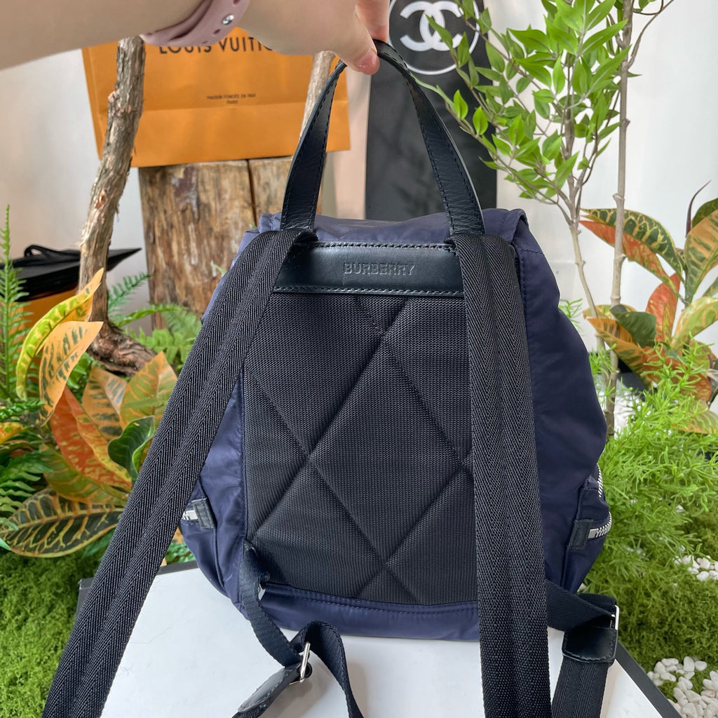 Burberry Cordura Blue Backpack