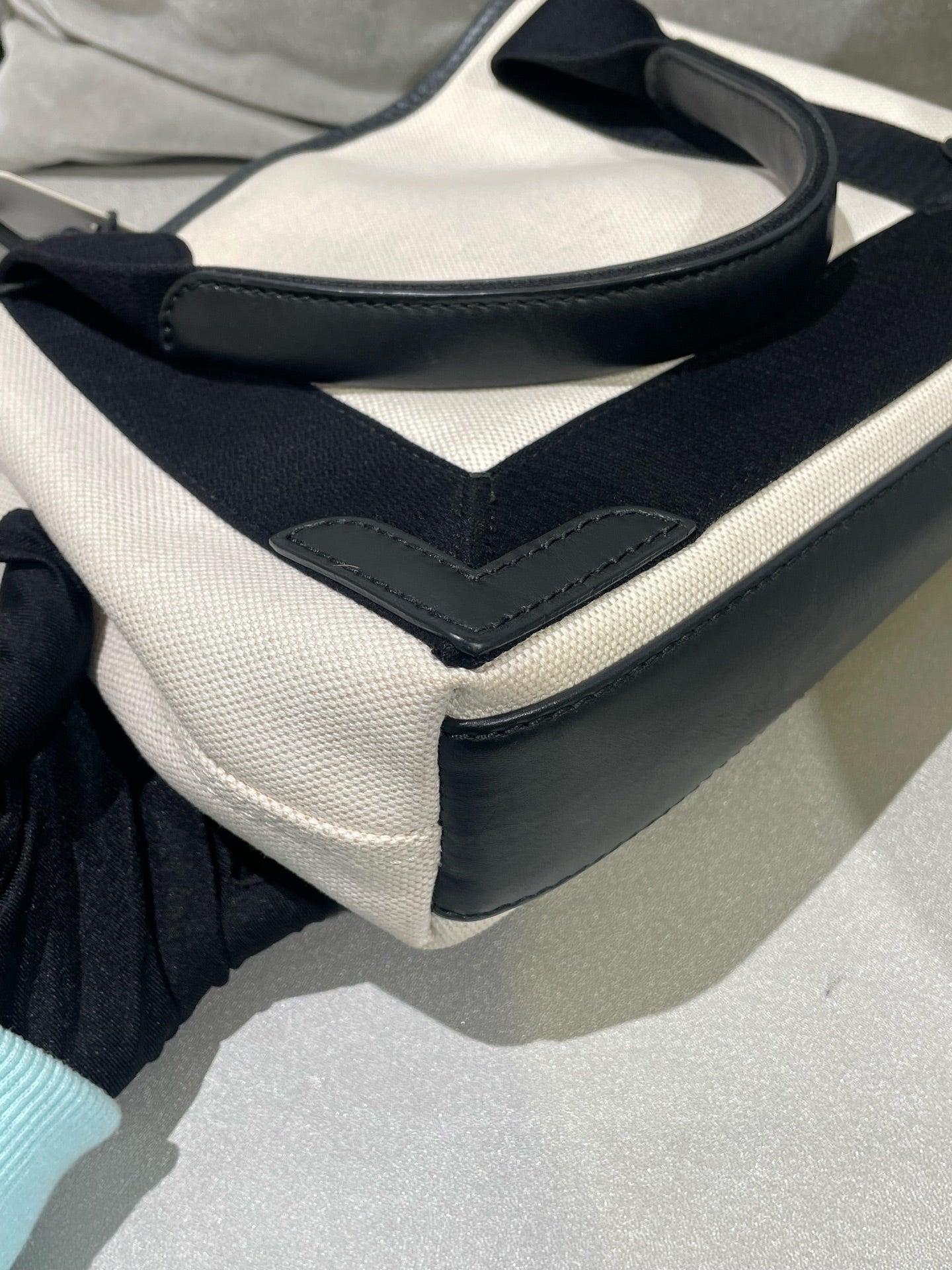Balenciaga NAVY Canvas Tote 3903462HH3N9260