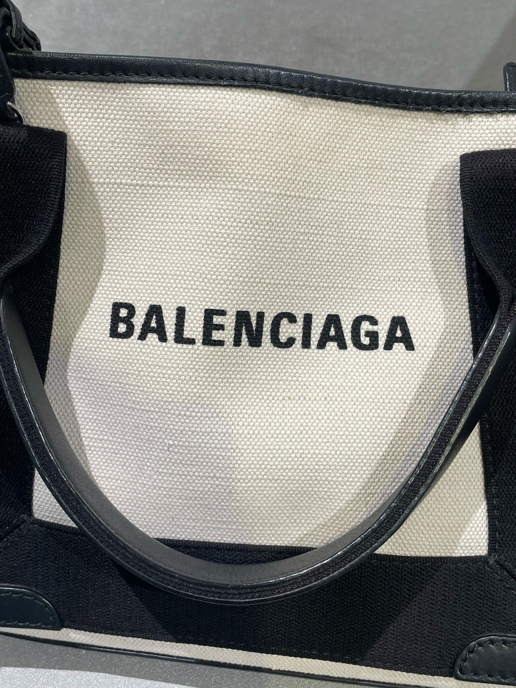 Balenciaga NAVY Canvas Tote 3903462HH3N9260