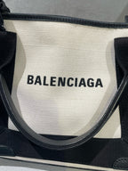 Balenciaga NAVY Canvas Tote 3903462HH3N9260
