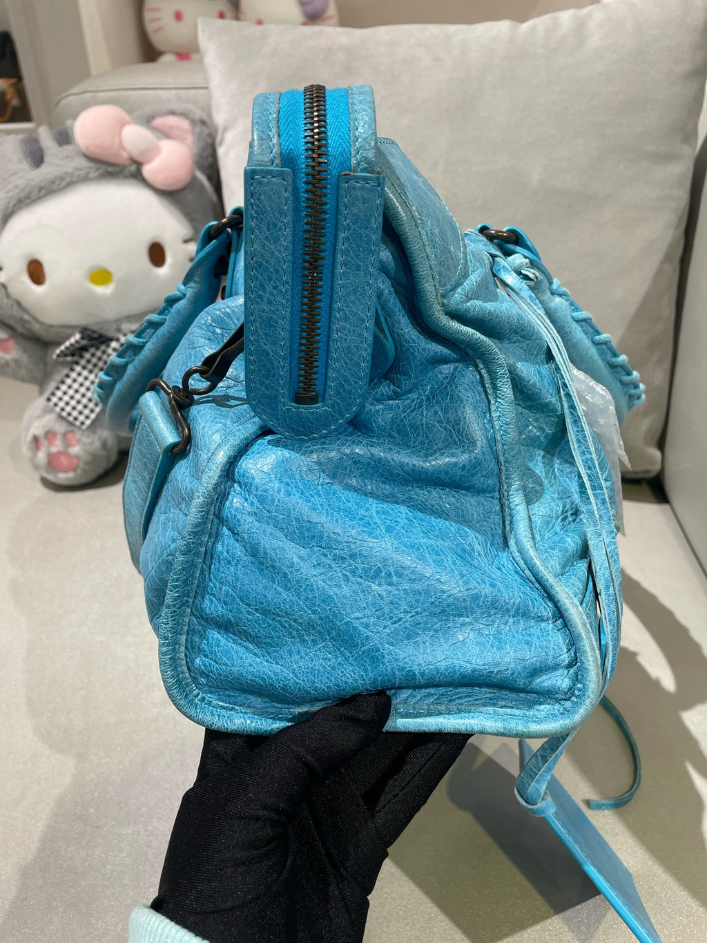 Balenciaga Blue Shoulder Bag 168028-D94JT-3725
