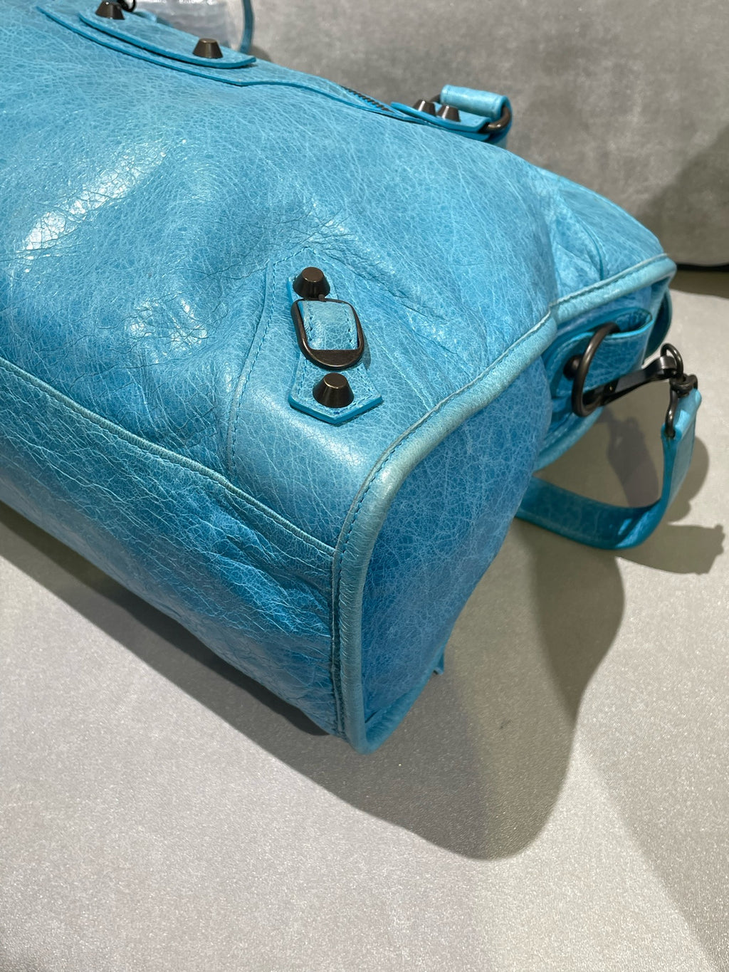 Balenciaga Blue Shoulder Bag 168028-D94JT-3725