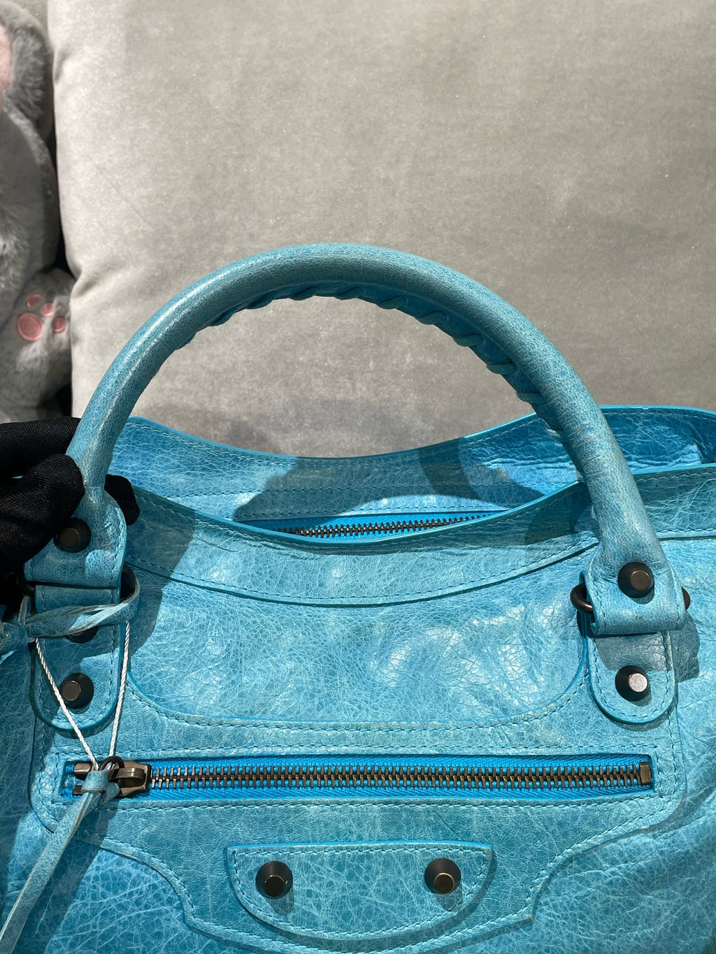 Balenciaga Blue Shoulder Bag 168028-D94JT-3725