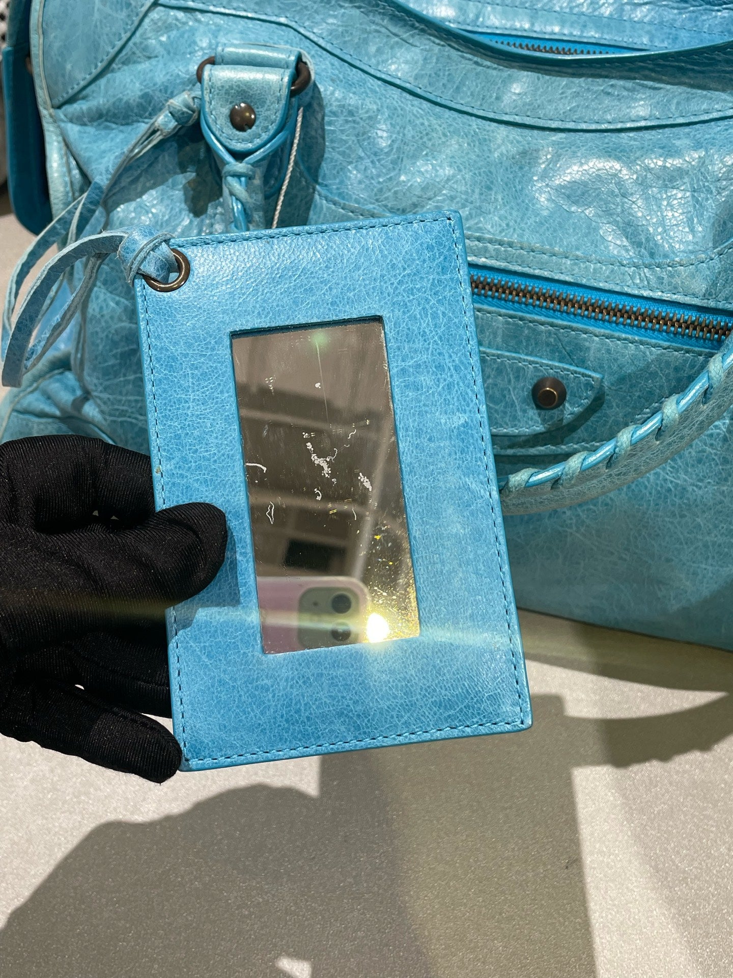 Balenciaga Blue Shoulder Bag 168028-D94JT-3725