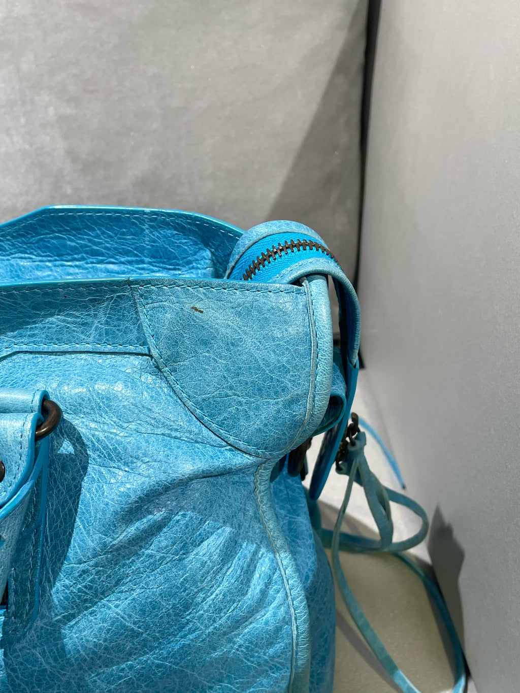 Balenciaga Blue Shoulder Bag 168028-D94JT-3725