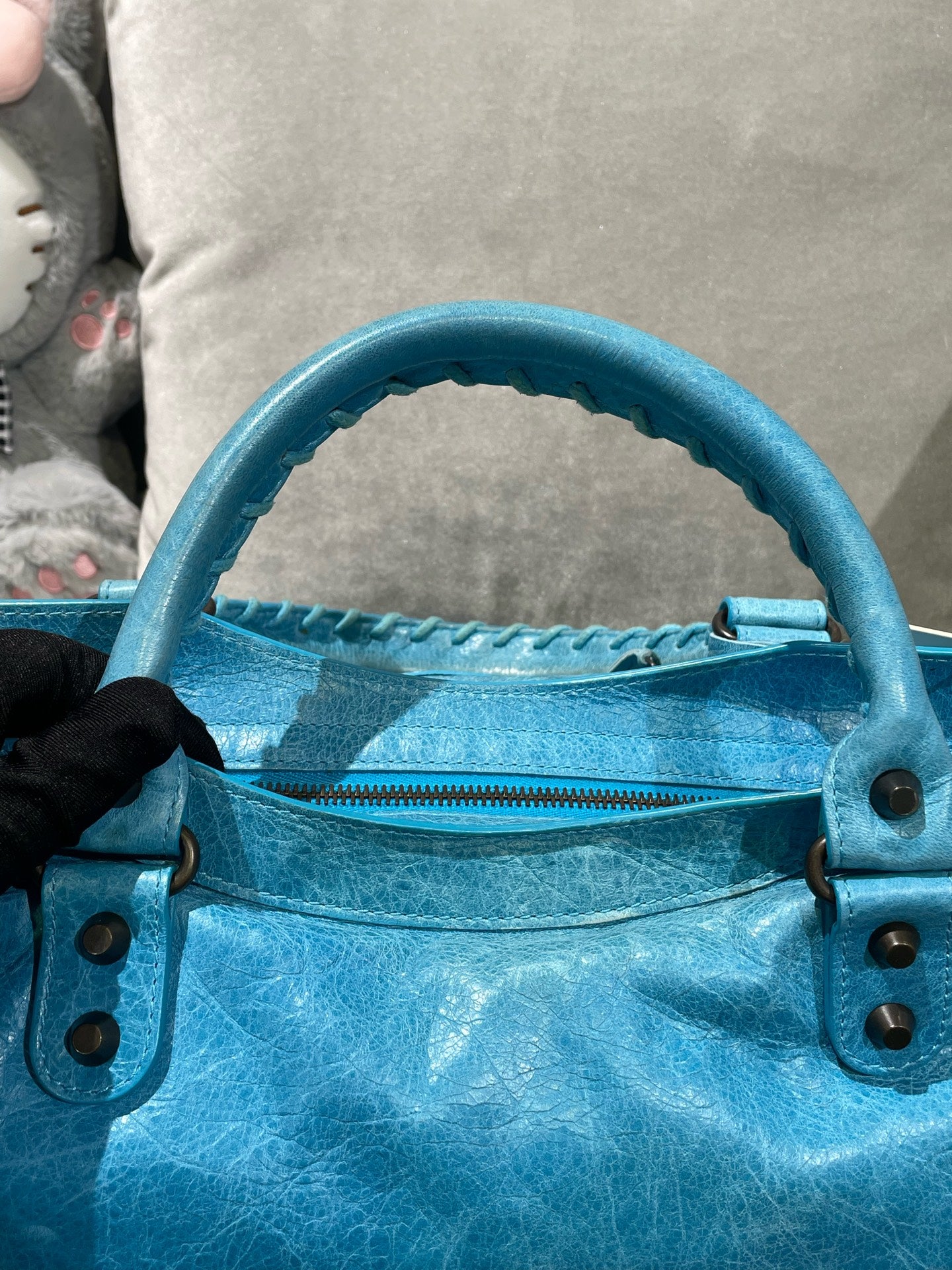 Balenciaga Blue Shoulder Bag 168028-D94JT-3725