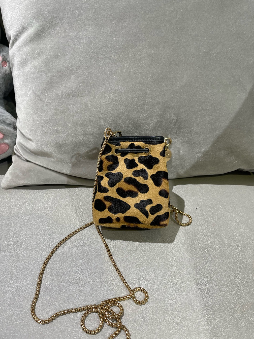 PRADA Printed leather mini clutch bag 1NR016_2C7B_F0151