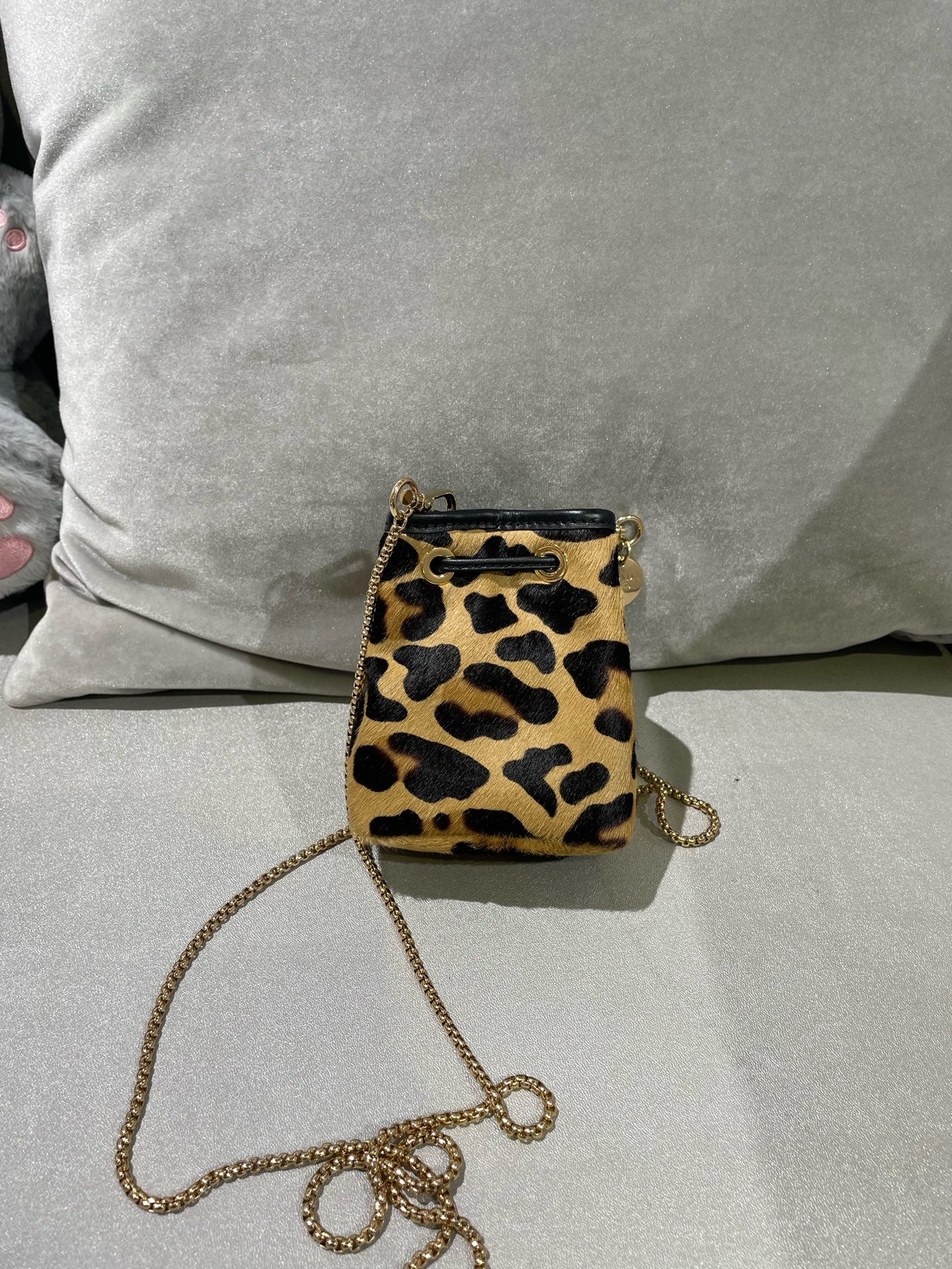 PRADA Printed leather mini clutch bag 1NR016_2C7B_F0151