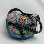 Loewe Gate Blue Saddle Bag