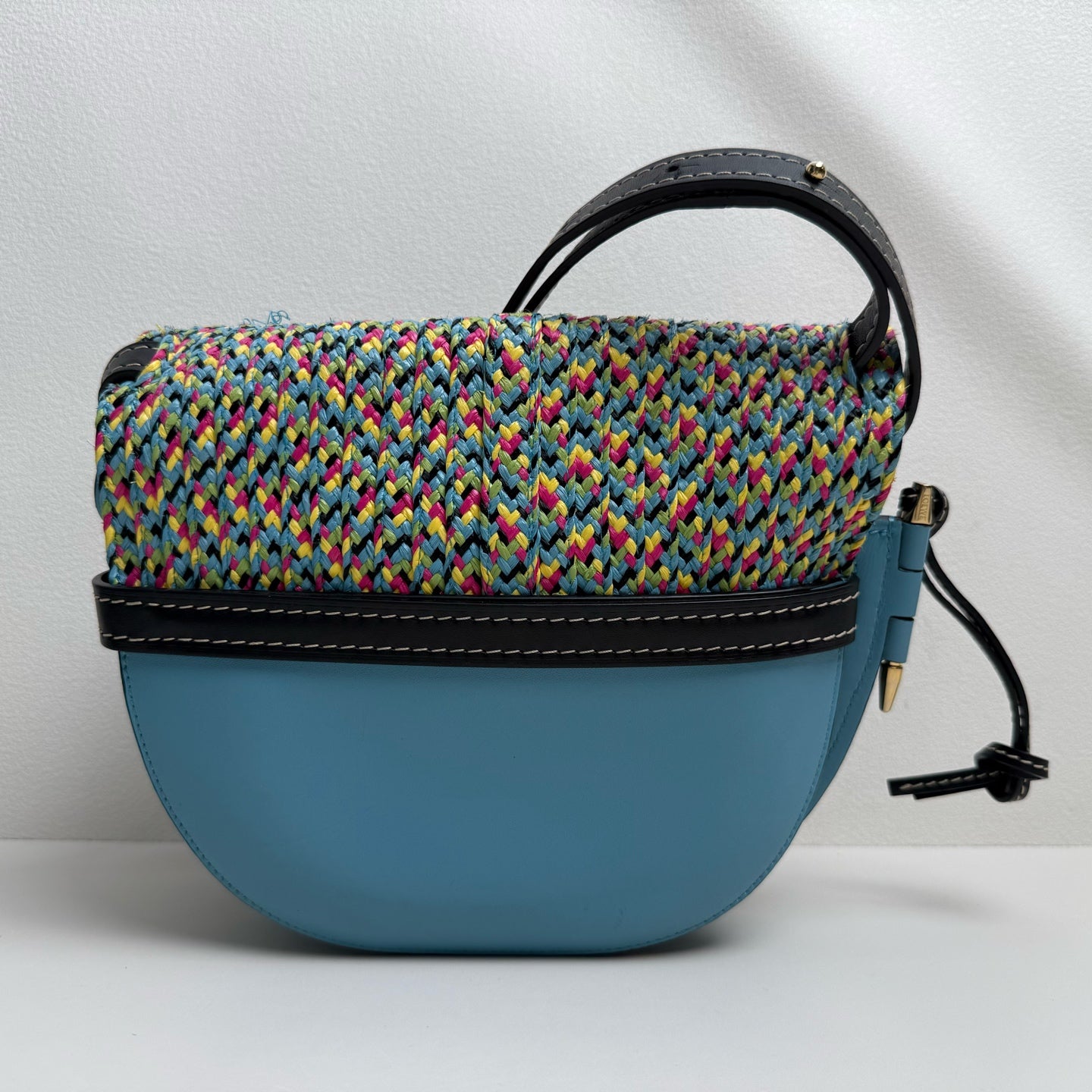 Loewe Gate Blue Saddle Bag