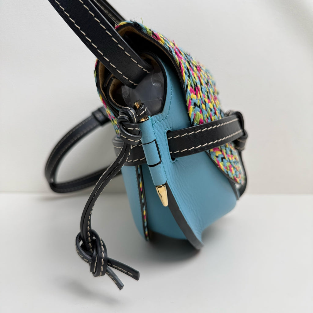 Loewe Gate Blue Saddle Bag