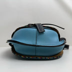 Loewe Gate Blue Saddle Bag
