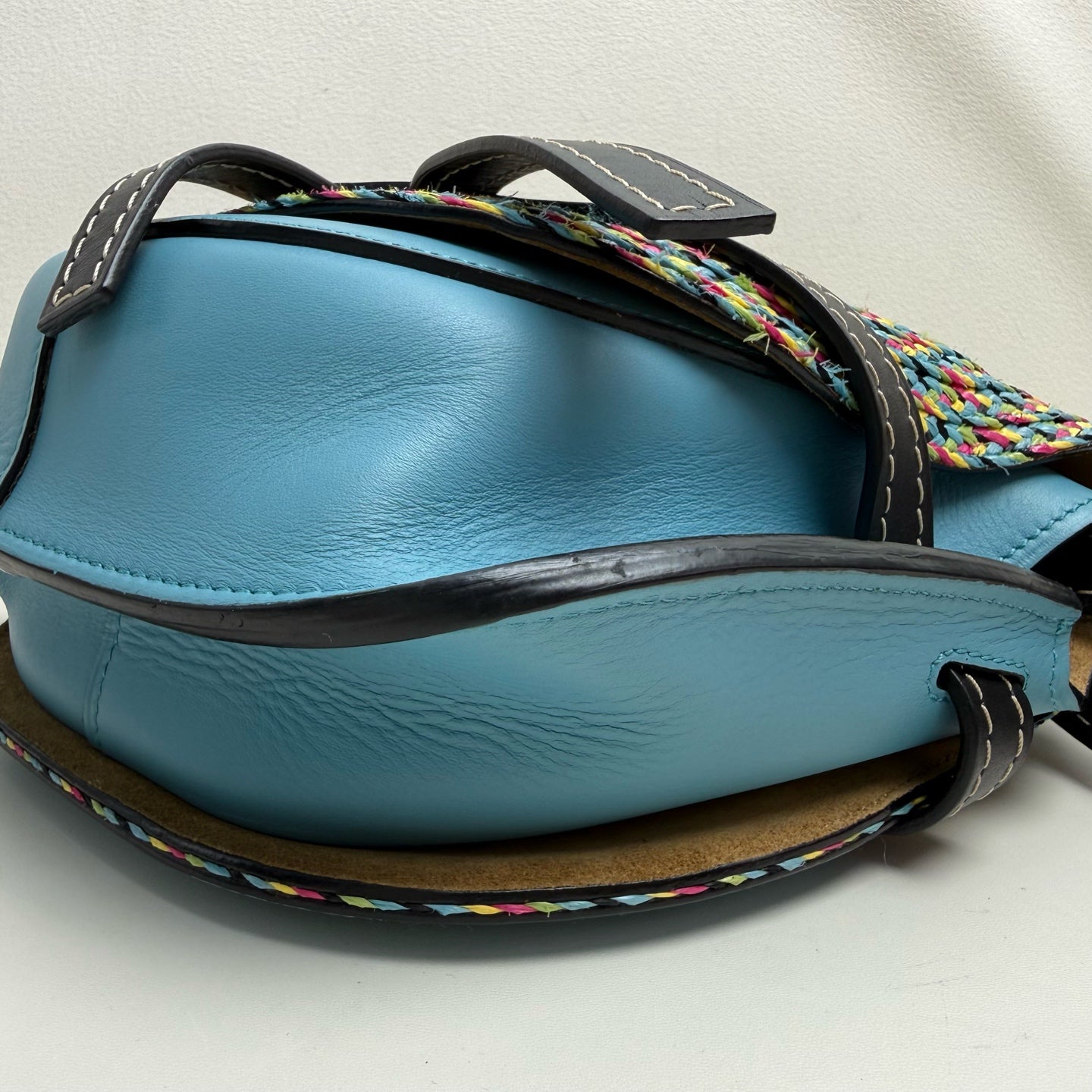 Loewe Gate Blue Saddle Bag